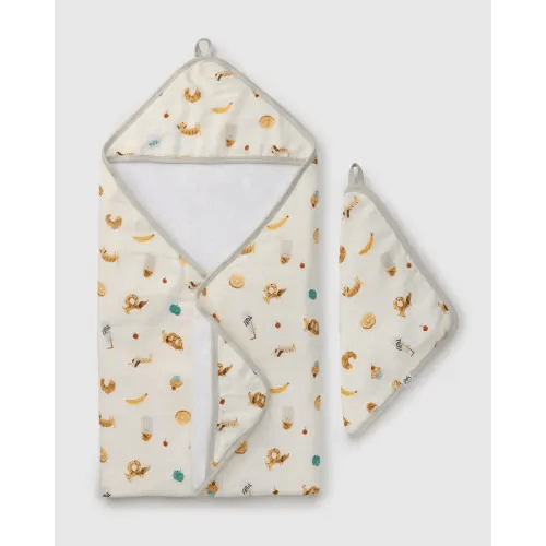 Hooded Towel Set - French Breakfast