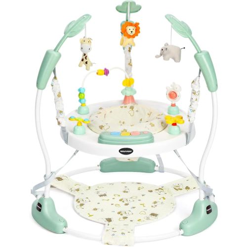 Kinder King Baby Activity Center, Music & Lights, Adjustable Heights, Green