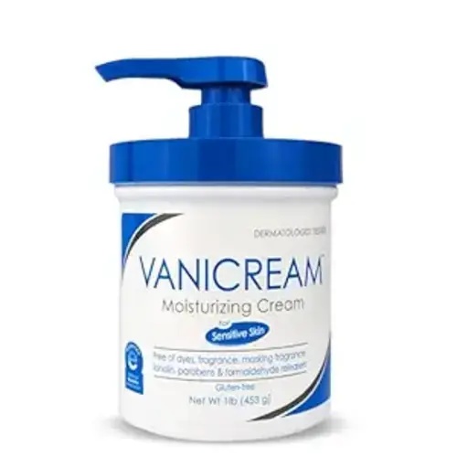 Vanicream Moisturizing Cream with Pump Dispenser, 16 Oz, Formulated without Common Irritants for Sensitive Skin, Body & Face Moisturizer, Restores Moisture & Soothes Irritated, Itchy Areas
