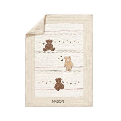 Teddy Bear Baby Quilt , Multi