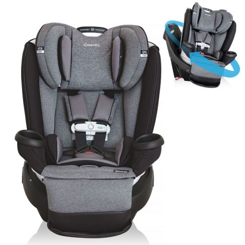 Evenflo Gold Revolve360 Extend All-in-One Rotational Car Seat with SensorSafe - Moonstone
