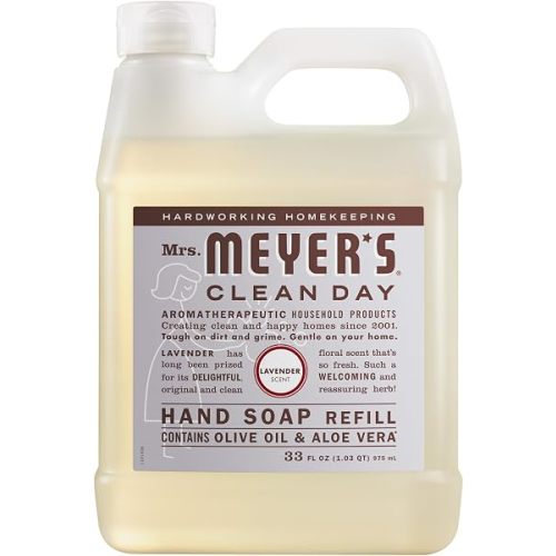 Mrs. Meyer's Clean Day, Hand Soap Refill, Lavender Scent, 33 Fl Oz