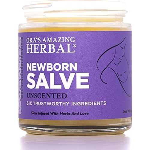 Ora's amazing Herbal, Newborn Salve, Diaper Rash Cream, Calendula Baby Balm, EWG Verified Baby Ointment, Acne Eczema, Butt Cream, Infant Massage, Natural Paraben Free, Good for Sensitive Skin