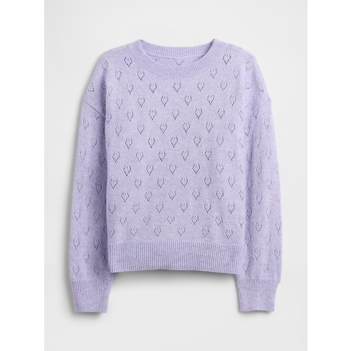 babyGap CashSoft Pointelle Crewneck Cardigan | Gap Factory