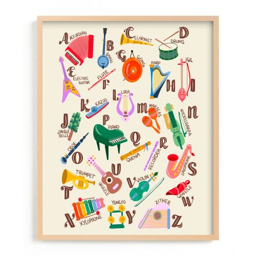Musical Alphabet Framed Wall Art by Minted for West Elm