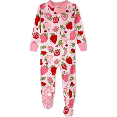 Cruz One-Piece Organic Cotton Footie Pajamas, 12M