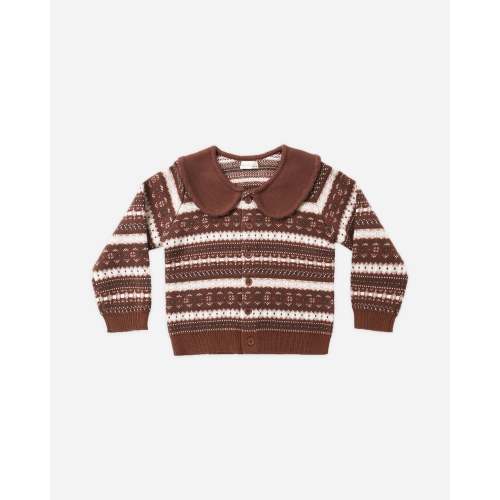 Fair Isle Cardigan Mulberry Stripe – Rylee + Cru