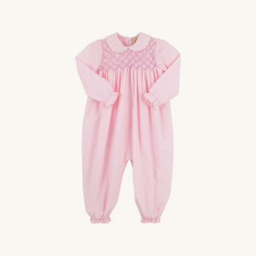 Rigsby Romper - Palm Beach Pink with Worth Avenue White & Palisades Pu