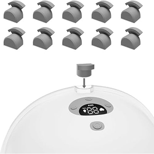 10PCS Silicone Spout Cap Compatible with Momcozy M5 Wearable Breastpump (Prevent Leaks), Momcozy M5 Replacement Parts, Dustproof, Keep Clean Spout Cover Breast Pump Parts, Breastfeeding Accessories