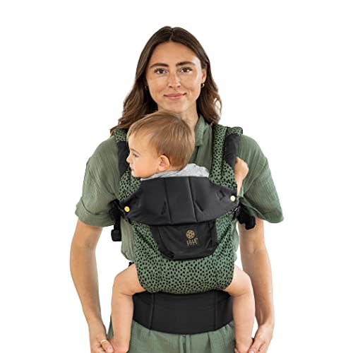 LÍLLÉbaby Complete 6-in-1 Ergonomic Baby Carrier Infant to Toddler with Lumbar Support (7-45 Pounds), 360 Degree Baby Wearing, Inward and Outward Facing (Speckled Succulent)