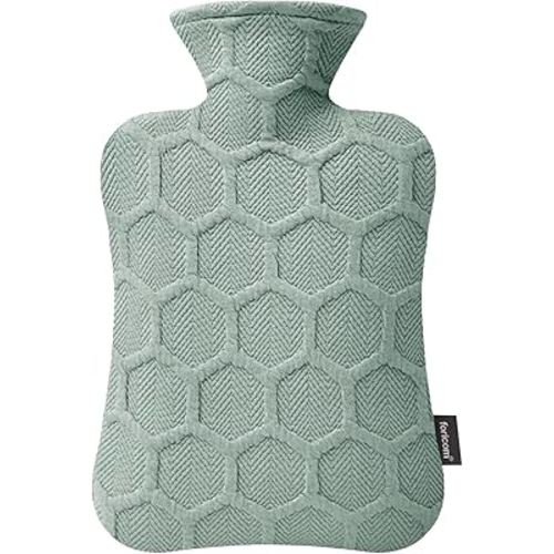 FORICOM Hot Water Bottle, 2L, 6-Hour Heat Retention, PVC Heating Pad, Easy to Use, Hot Bag for Cramps, Joint Pain, Rheumatism, Cooling Relief, Pain Relief for Women (2Large,Green)