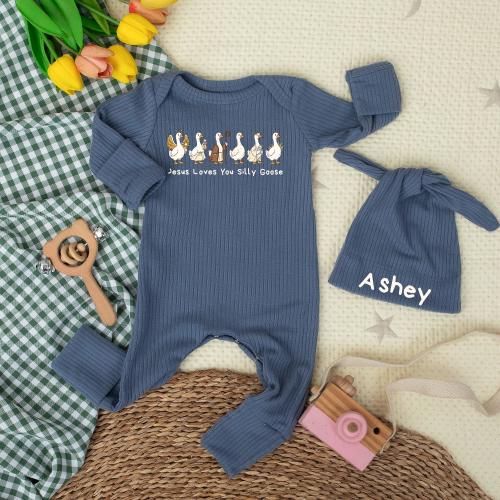 Christian Goose Baby Bodysuit, Trendy Faith Newborn Outfit, Jesus Loves You Christian Baby Gift, Coming Home Gift, Baby Shower Gift