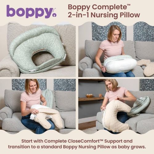 Boppy Complete Nursing Pillow - Green Gingham Check