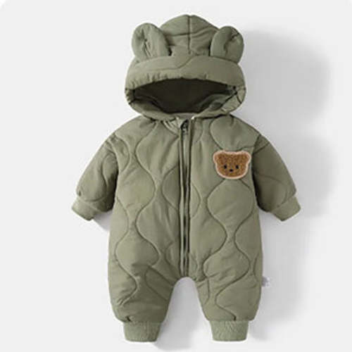 Fleece Bear Hooded Jumpsuit! | RYAN AND REMI