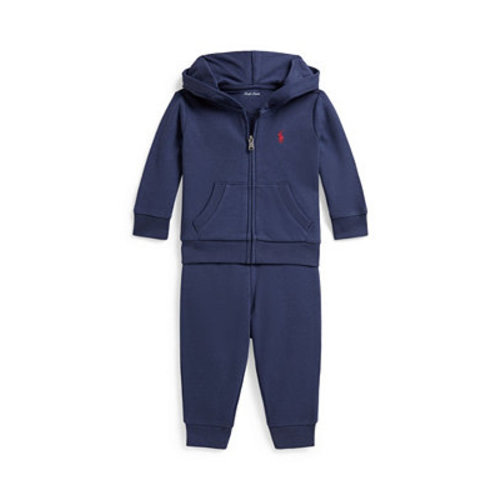 Baby Boys' Full-Zip Hoodie & Pants, 2-Piece Set