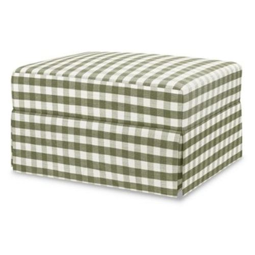 Namesake Crawford Gliding Ottoman - Green Gingham