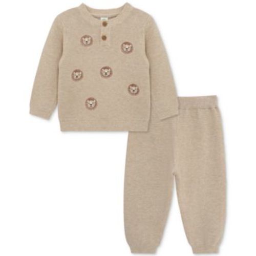 Baby Boys Cotton Lion Sweater & Pants, 2 Piece Set