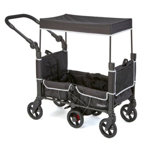 Kolcraft Cloud 360 Double Seater Stroller Wagon - Black