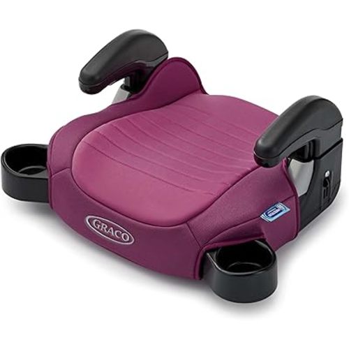 Graco TurboBooster 2.0 Backless Booster Car Seat, Trisha, Easy to Clean with Halfway Cup Holders