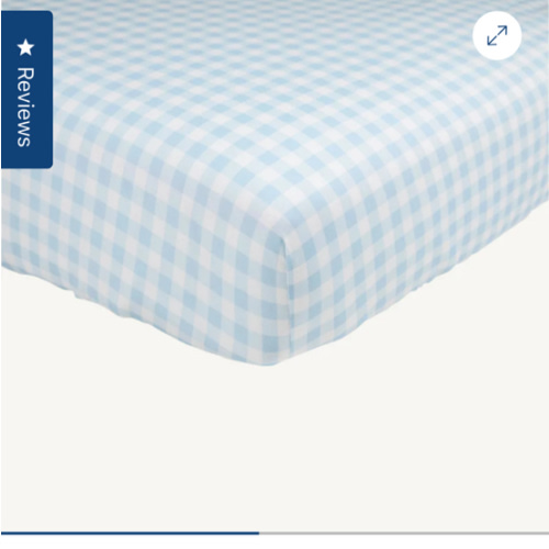 Sleep Tight Crib Sheet - Buckhead Blue Gingham