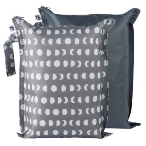 Tiny Twinkle Mess-Proof Waterproof Washable Baby/Toddler Wet Bags for Diapers, Swimsuits and Travel