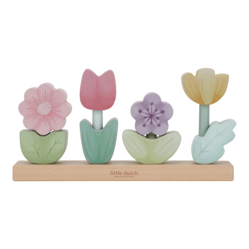 Little Dutch® Stacking Puzzle Flowers Fairy Garden FSC | Evitas.com - Online Baby Boutique