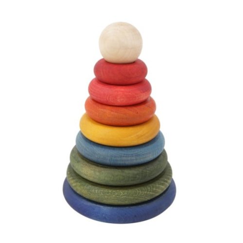 Montessori Toy Stacker - Rainbow | Blocks- Blue Otter Toys