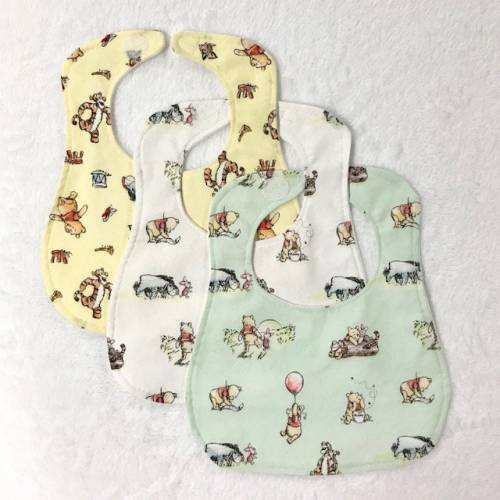 Pooh Bear • Special Edition • Handmade 100% Cotton Baby Bibs, baby, children, toddlers, eating, accessories, bibs, gifts, baby shower