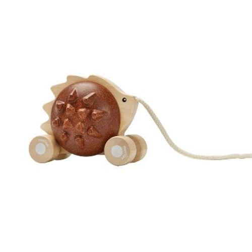 Plantoys| Pull Along Hedgehog – Brown