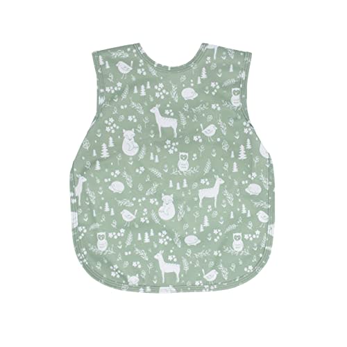 BapronBaby Animal Prints Bapron - No Neck Tie Safer Bib - Baby & Toddler - Soft Waterproof - PVC, BPA & Phthalate Free - 6m+
