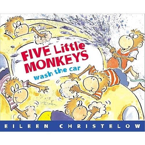 Five Little Monkeys Wash the Car Paperback – Picture Book, August 23, 2004