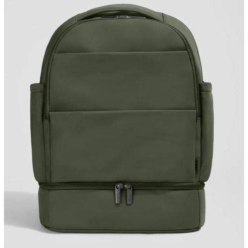 The Double Diaper Backpack in Olive Green