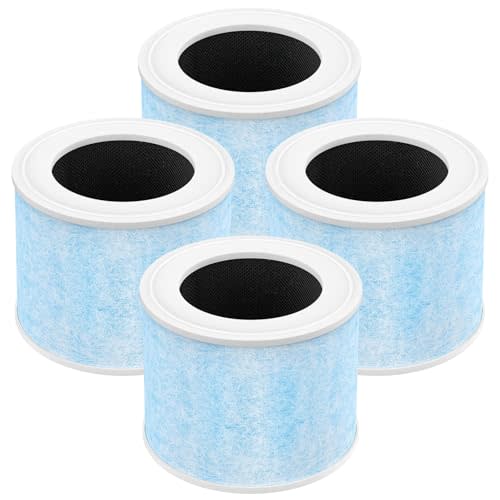 4-in-1 Air Filter Compatible with Momcozy Nursery Air Purifier, 4 Pack | H13 True HEPA Filter with Activated Carbon