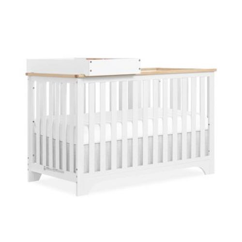 Dream On Me Orion 5 In 1 Convertible Crib With Changer, Pebble Grey Vintage