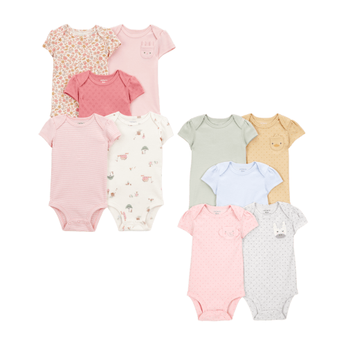 Baby 10-Pack Short-Sleeve Bodysuits - Carter's | Carter's