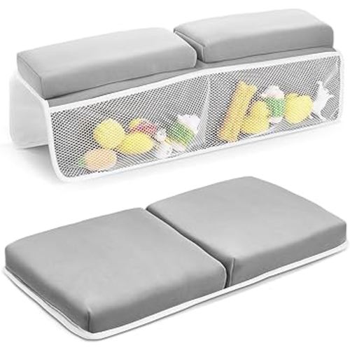 Baby Bath Kneeler and Elbow Rest Pad Set, Bathtub Kneeling Pad for Toddler, Baby Accessories for Bath, Relieve Your Knees and Elbows