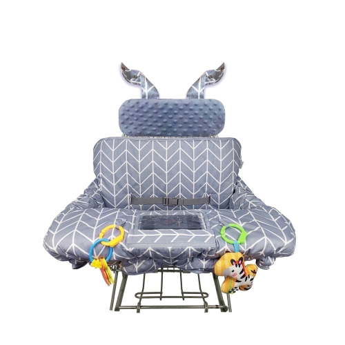 ICOPUCA, Shopping Cart Cover for Baby, with Detachable Cushion, Grey