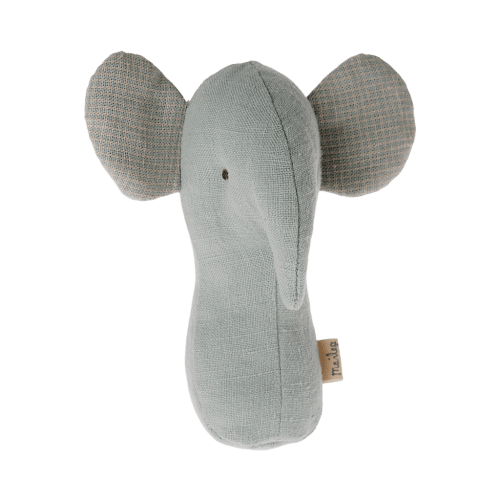 Lullaby Friend Rattles, Elephant - Light Dusty Blue