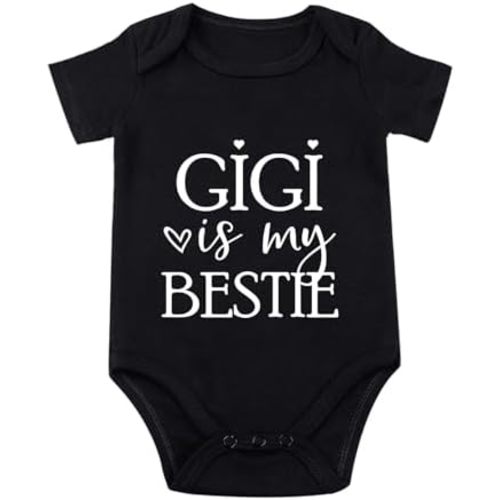 Gigi Is My Bestie Baby Bodysuit I Love My Gigi Baby Bodysuit I Love Grandma Babies Clothes Unisex