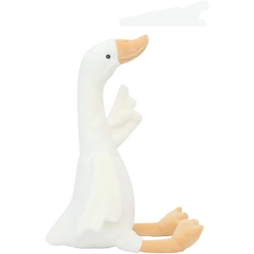 19.7" Goose Plush, Long Goose Neck White Stuffed Animal Christmas Swan Plush Toy
