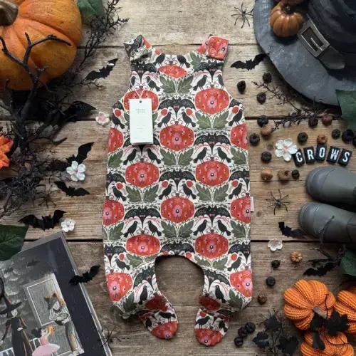 Halloween Samples | Footed Romper | Ready To Post