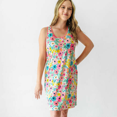 Secret Garden Women's Tank Nightgown - Little Sleepies