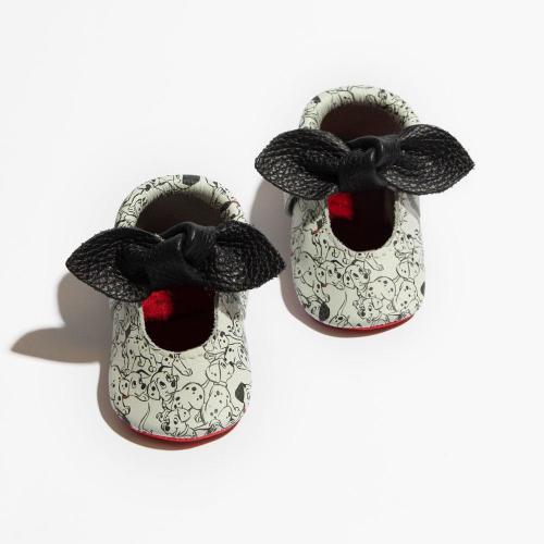 101 Dalmatians Knotted Bow Baby Shoe, Size 1