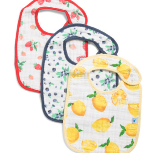 3pk Berry Lemonade Muslin Classic Bibs | Baby Gear & Essentials | Marshalls