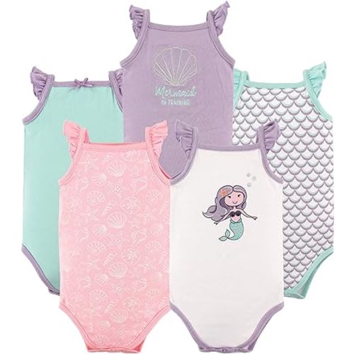 Hudson Baby Unisex Baby Cotton Sleeveless Bodysuits