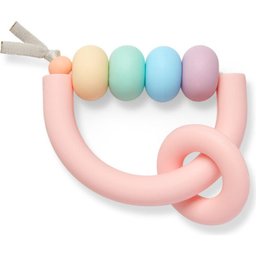Rainbow Sherbet Arch Ring Teether - January Moon | Maisonette