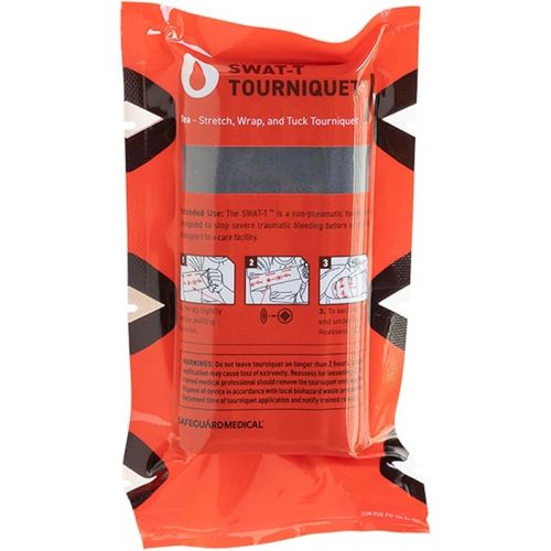 SWAT-T™ Tourniquet Black by Safeguard Medical, Emergency First Aid Equipment for Massive Hemorrhage Control, Made in The USA