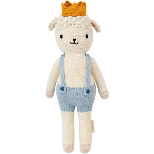 cuddle + kind Sebastian The Lamb Little 13" Hand-Knit Doll – 1 Doll = 10 Meals, Fair Trade, Heirloom Quality, Handcrafted in Peru, 100% Cotton Yarn