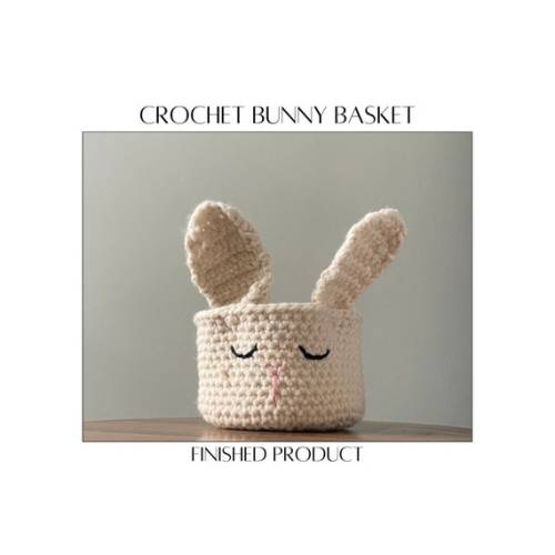 Easter Basket, Hand Crocheted Bunny Basket: Nursery Room Decor, Toddler Gift - Etsy