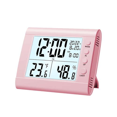Multi - Functional Electronic Temperature and Humidity Meter - Indoor, with Time Alarm, Night Light, 12/24h Switch